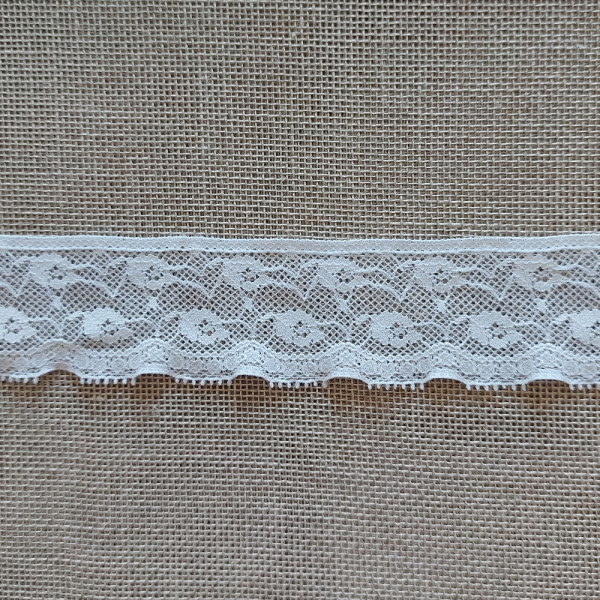 Art. 2571- Pizzo Raschel Bianco - Altezza 3,5 cm